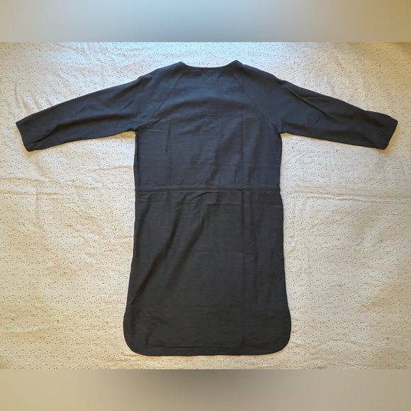 EUC - Bridge & Burn Harper Drawstring Dress in Grey Twill (has pockets!) - Picture 8 of 10